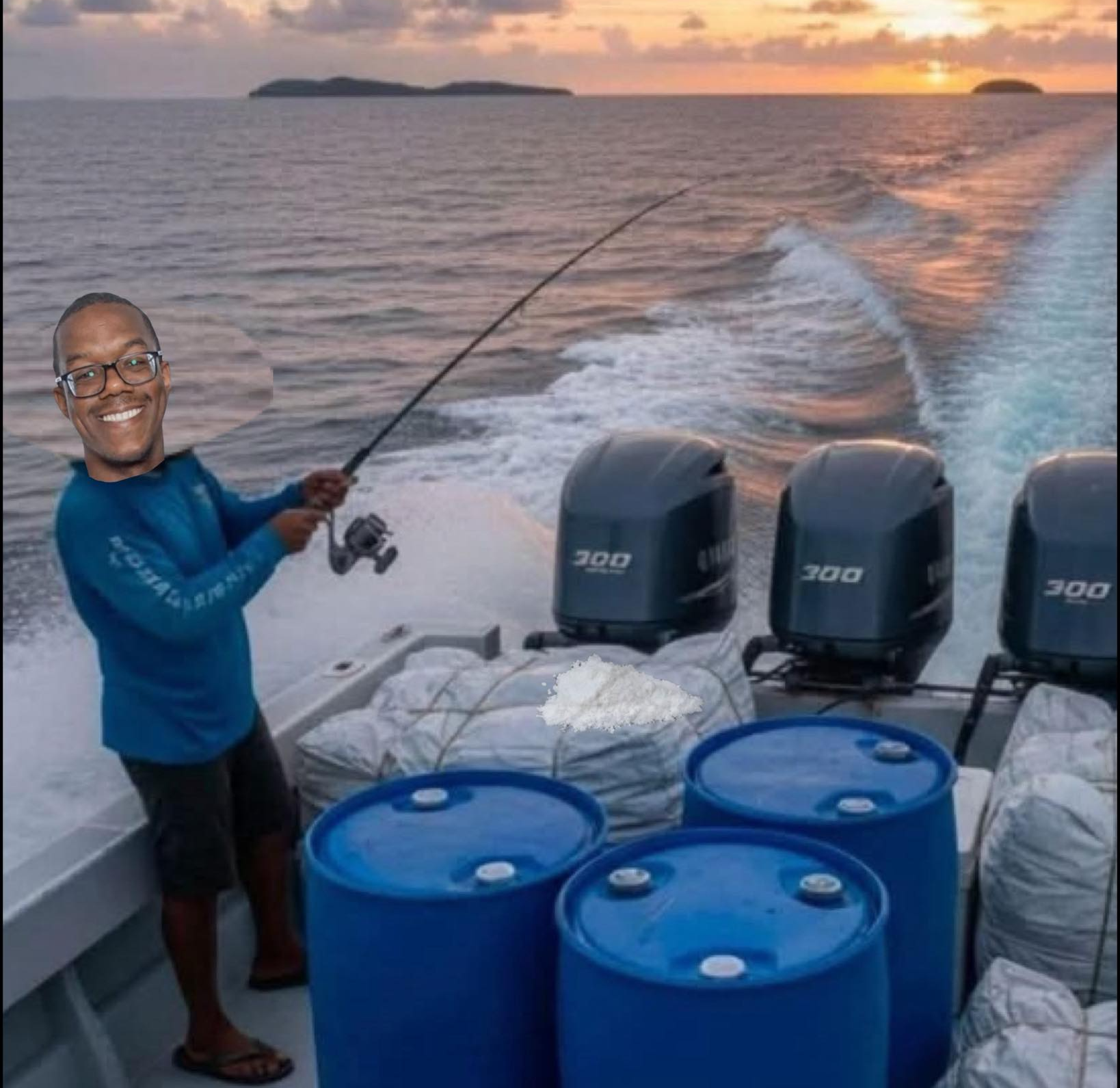 White Fisherman Blank Meme Template