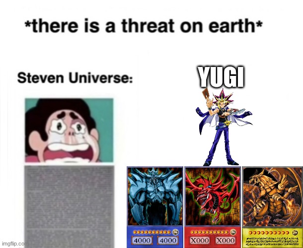 *There is a threat on earth* | YUGI | image tagged in there is a threat on earth | made w/ Imgflip meme maker