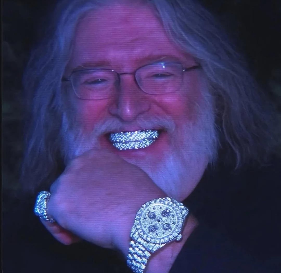 Gabe iced out Blank Meme Template