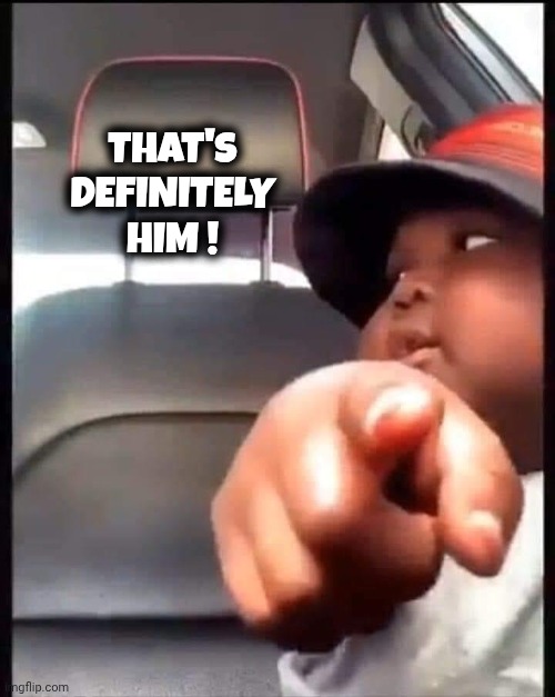 Thats him officer | THAT'S DEFINITELY HIM ! | image tagged in thats him officer | made w/ Imgflip meme maker