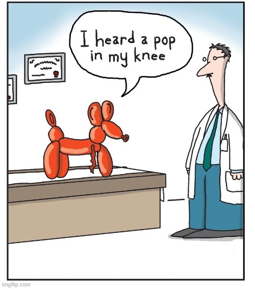 Knee Pop | image tagged in comics | made w/ Imgflip meme maker