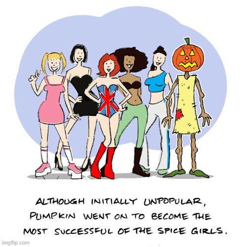 Pumpkin Spice | image tagged in pumpkin,pumpkin spice,spice,girls,spice girls,success | made w/ Imgflip meme maker
