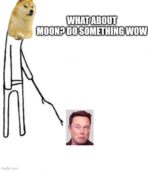 c'mon do something | WHAT ABOUT MOON? DO SOMETHING WOW | image tagged in c'mon do something,dogecoin,musk,btc,crypto | made w/ Imgflip meme maker