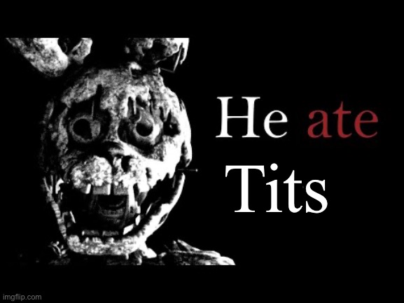 Tits | image tagged in he ate them | made w/ Imgflip meme maker