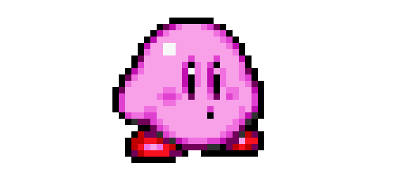 Kirby got pixelated Meme Template