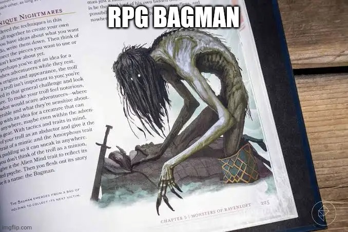 RPG BAGMAN | made w/ Imgflip meme maker