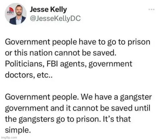 I do agree with Jesse Kelly... | image tagged in punishment,criminal minds,behavior,government corruption,evil government,stop it | made w/ Imgflip meme maker