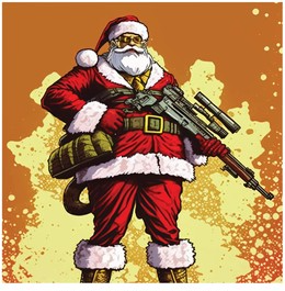 Tactical Santa 3 Blank Meme Template