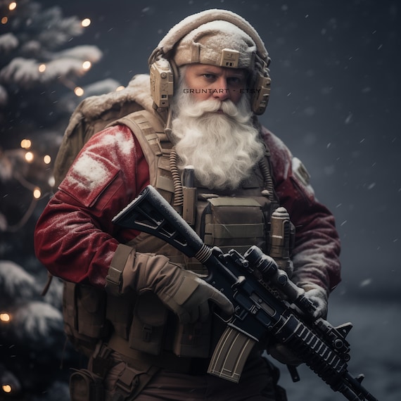 Tactical Santa 4 Blank Meme Template