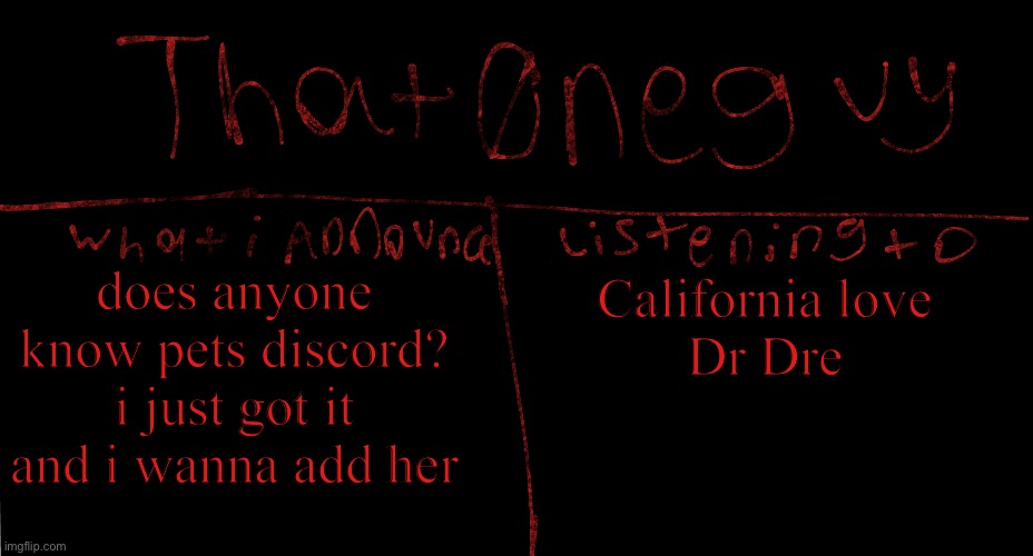 I miss her | California love 
Dr Dre; does anyone know pets discord? i just got it and i wanna add her | image tagged in my new logo | made w/ Imgflip meme maker