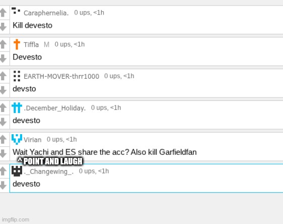 buh | ^ POINT AND LAUGH | made w/ Imgflip meme maker