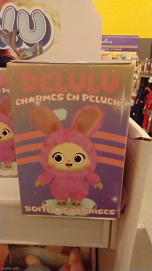 Another bootleg labubu found in Giant Tiger (apparently it's short for delusional) | image tagged in crappyoffbrands,labubu,delulu,delusional,giant tiger | made w/ Imgflip meme maker