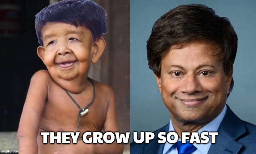 Shri Thanedar meme | THEY GROW UP SO FAST | image tagged in political meme | made w/ Imgflip meme maker