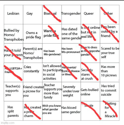 why. | image tagged in lgbtqia bingo | made w/ Imgflip meme maker