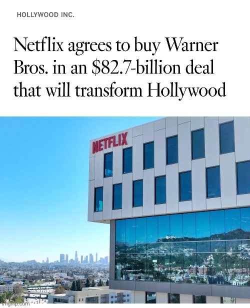 Largest entertainment acquisition in history just happened | made w/ Imgflip meme maker