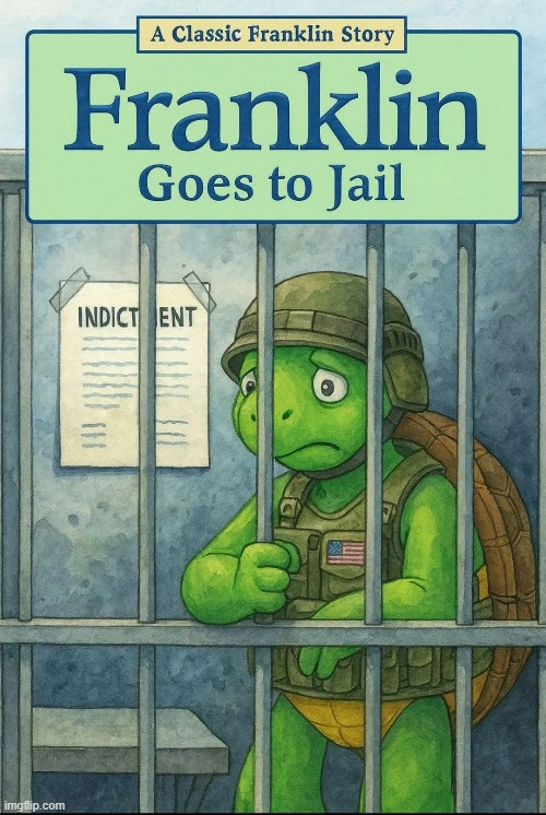 Franklin Goes to Jail Blank Meme Template