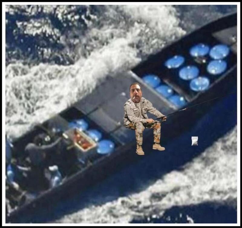 Hunter Biden  drug boat Blank Meme Template