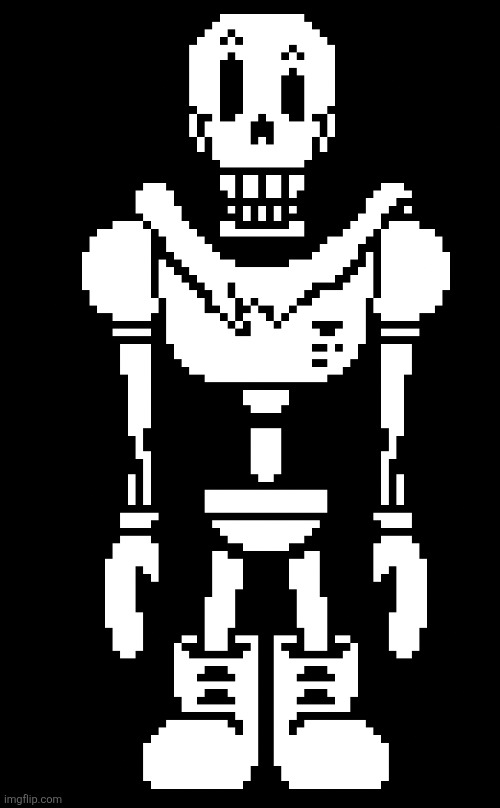 Papyrus finally turns forward fully (not my art) | made w/ Imgflip meme maker