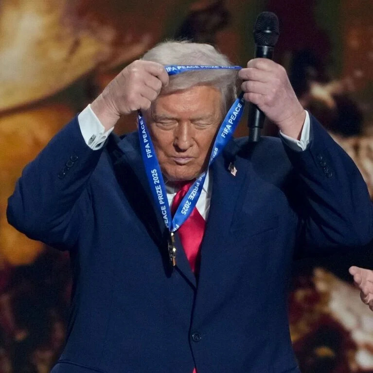 Trump Peace Prize Blank Meme Template