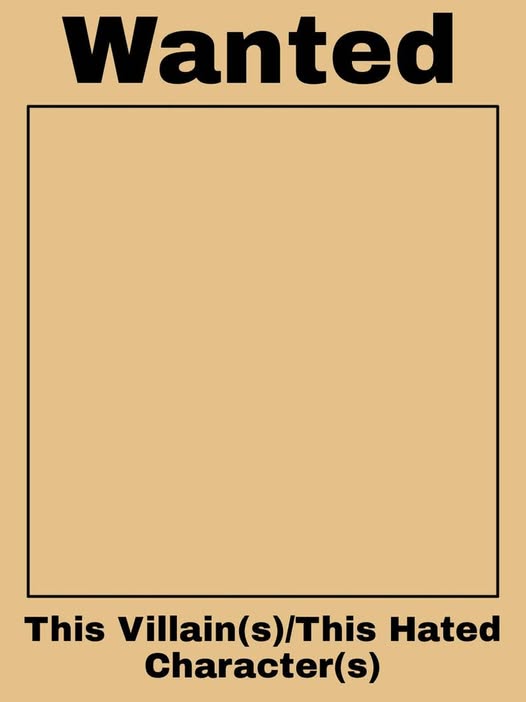 Most Wanted Blank Meme Template