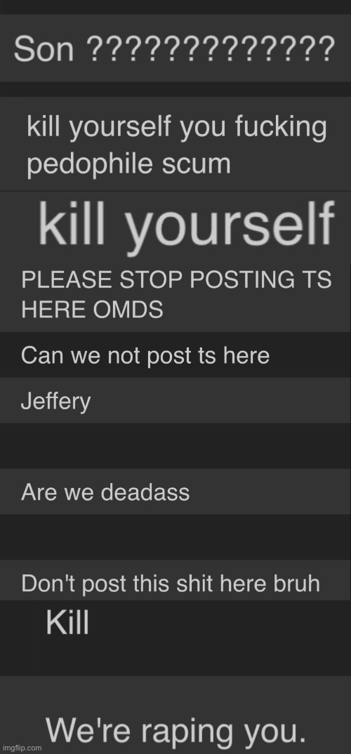 Vibe_Zone mods’ notes when disapproving jeffrey images | made w/ Imgflip meme maker