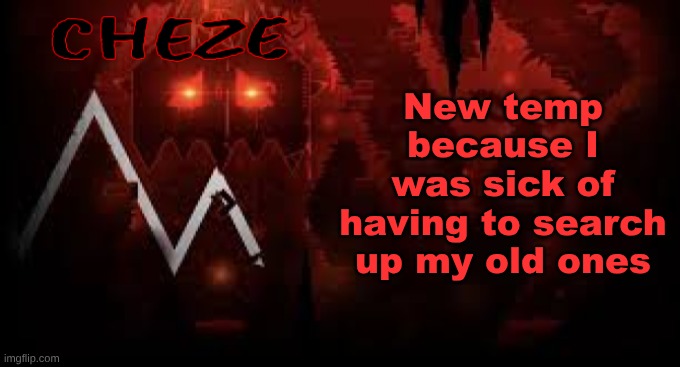 cheze slaughterhouse temp | New temp because I was sick of having to search up my old ones | image tagged in cheze slaughterhouse temp | made w/ Imgflip meme maker