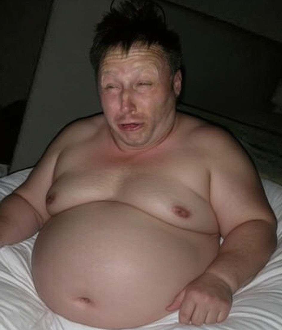 Sleepy Overweight Guy Blank Meme Template