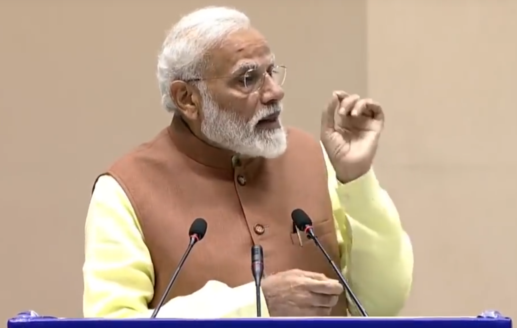 Modi saying "Big Data, Machine Learning, …" Blank Meme Template