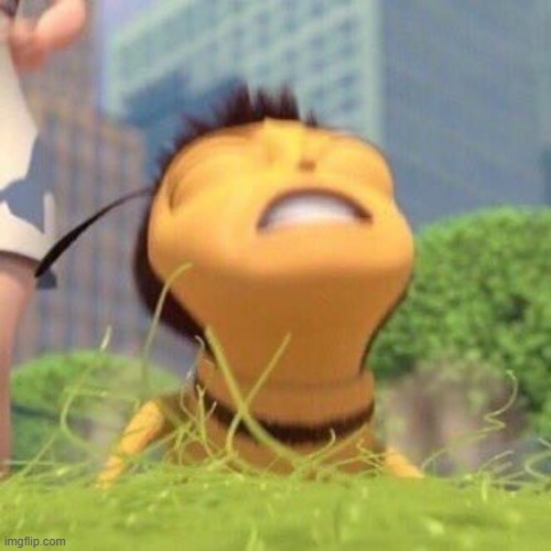 Nutting Barry B. Benson | image tagged in nutting barry b benson | made w/ Imgflip meme maker