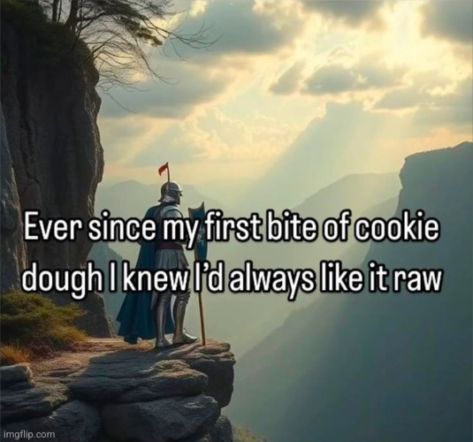 I like it better raw | image tagged in cookie dough,cookies,sex,raw,dark humor,funny | made w/ Imgflip meme maker