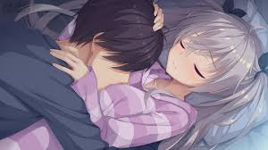 sleeping anime couple Blank Meme Template