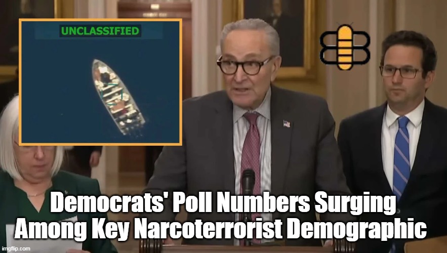 Democrats' Poll Numbers Surging Among Key Narcoterrorist Demographic | made w/ Imgflip meme maker