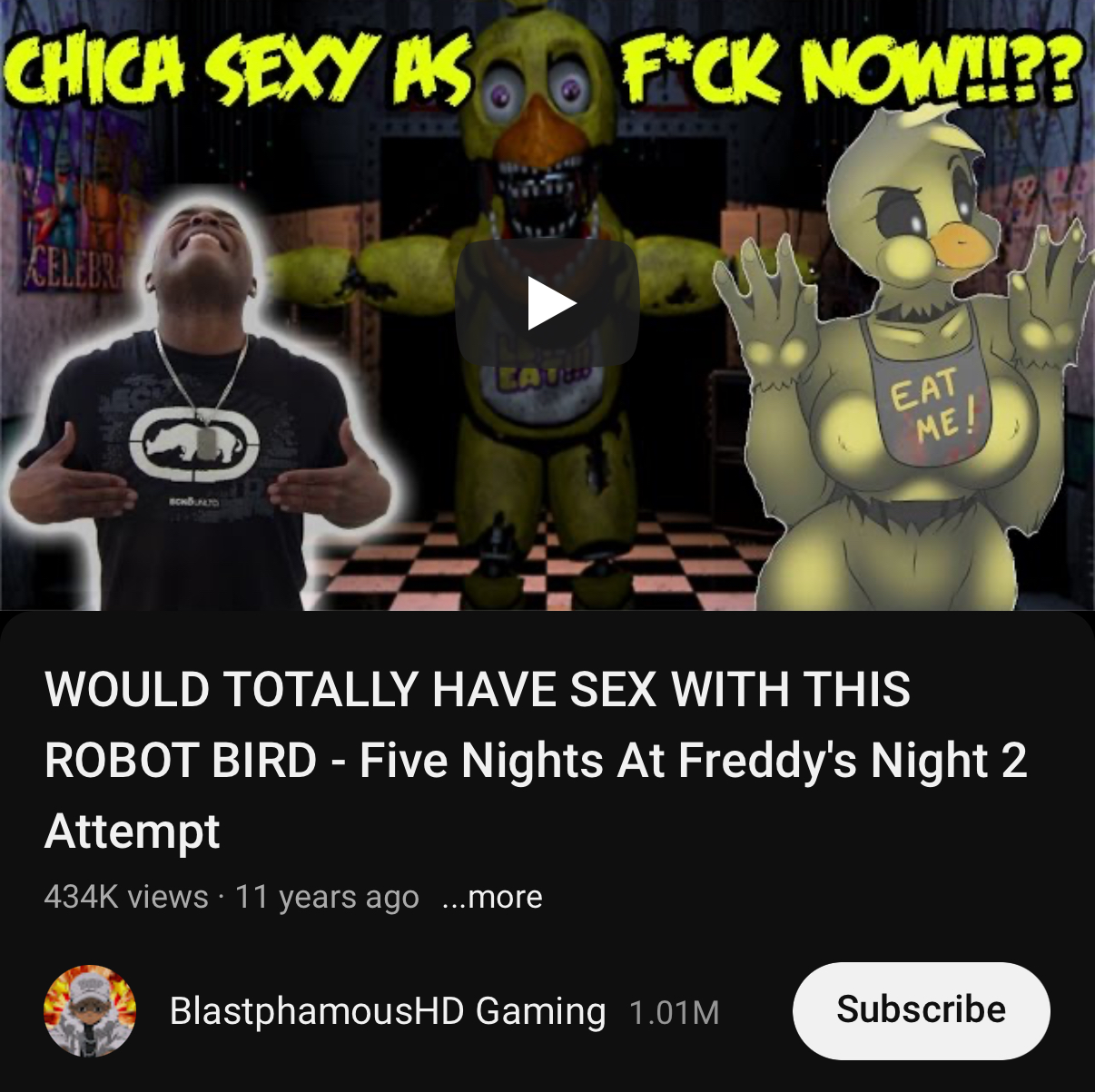 BlastphamousHD & Toy Chica Blank Meme Template