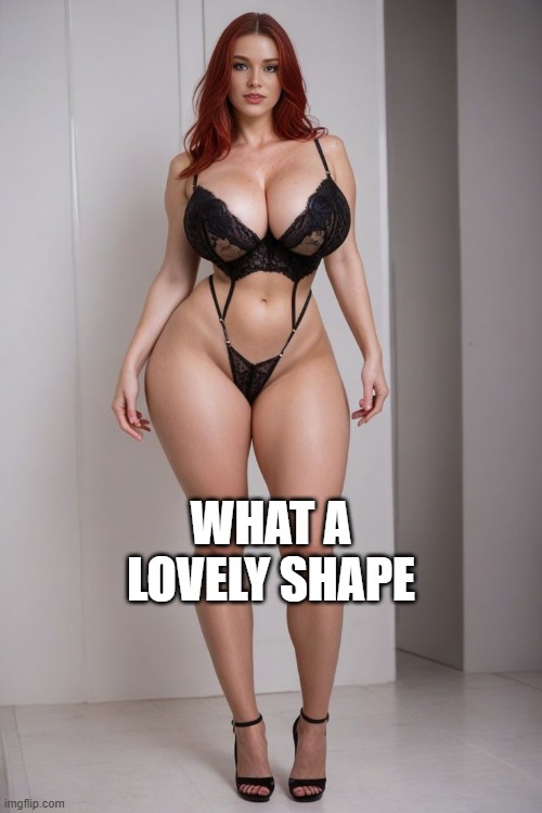 Lovely Shape | WHAT A LOVELY SHAPE | image tagged in boobs | made w/ Imgflip meme maker