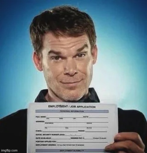 Zack ward holding a job application | image tagged in zack ward holding a job application | made w/ Imgflip meme maker