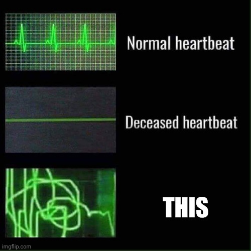 THIS | image tagged in heart beat meme | made w/ Imgflip meme maker
