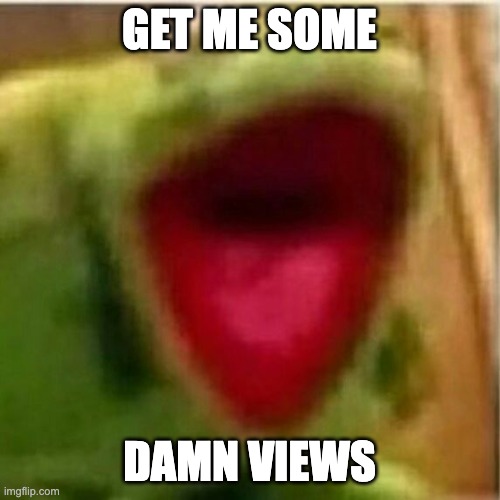 AHHHHHHHHHHHHH | GET ME SOME DAMN VIEWS | image tagged in ahhhhhhhhhhhhh | made w/ Imgflip meme maker
