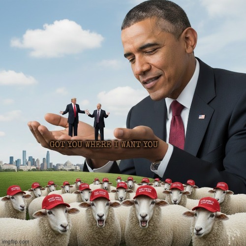 GOT EWE WHERE I WANT EWE | GOT YOU WHERE I WANT YOU | image tagged in obama,trump,putin,maga,got you where i want you,leadership | made w/ Imgflip meme maker