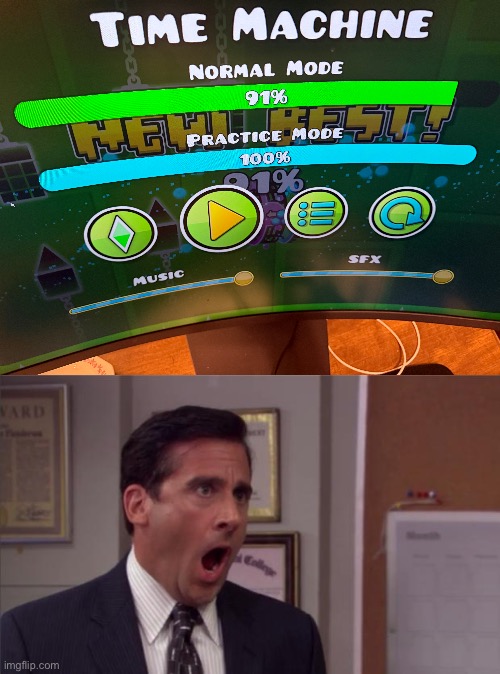 Btw I beat Cycles | image tagged in noooooo | made w/ Imgflip meme maker