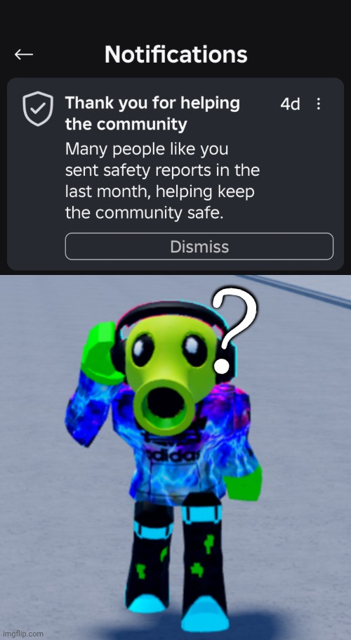This left me puzzled. | ? | image tagged in roblox | made w/ Imgflip meme maker