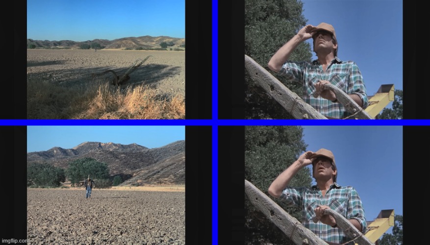 Hocker's field template | image tagged in dark night of the scarecrow,dark night of the scarecrow 1987,farmer's field,scarecrow | made w/ Imgflip meme maker