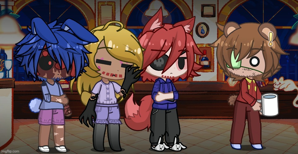 He just wanted a cup of water, but woke up the whole squad instead | made w/ Imgflip meme maker