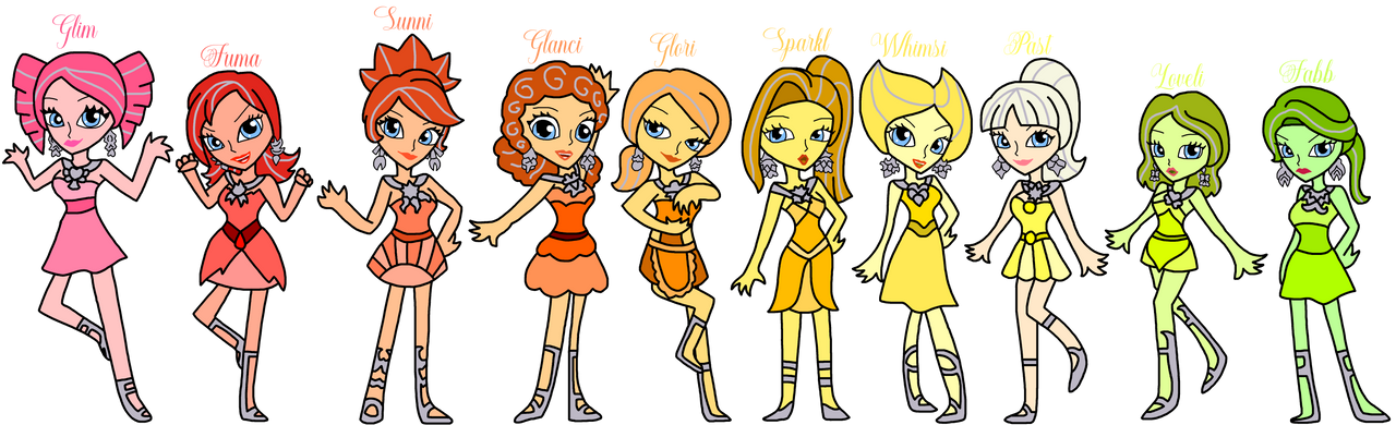 Glittering Sugar Plum Fairies In Hot Colours Blank Meme Template