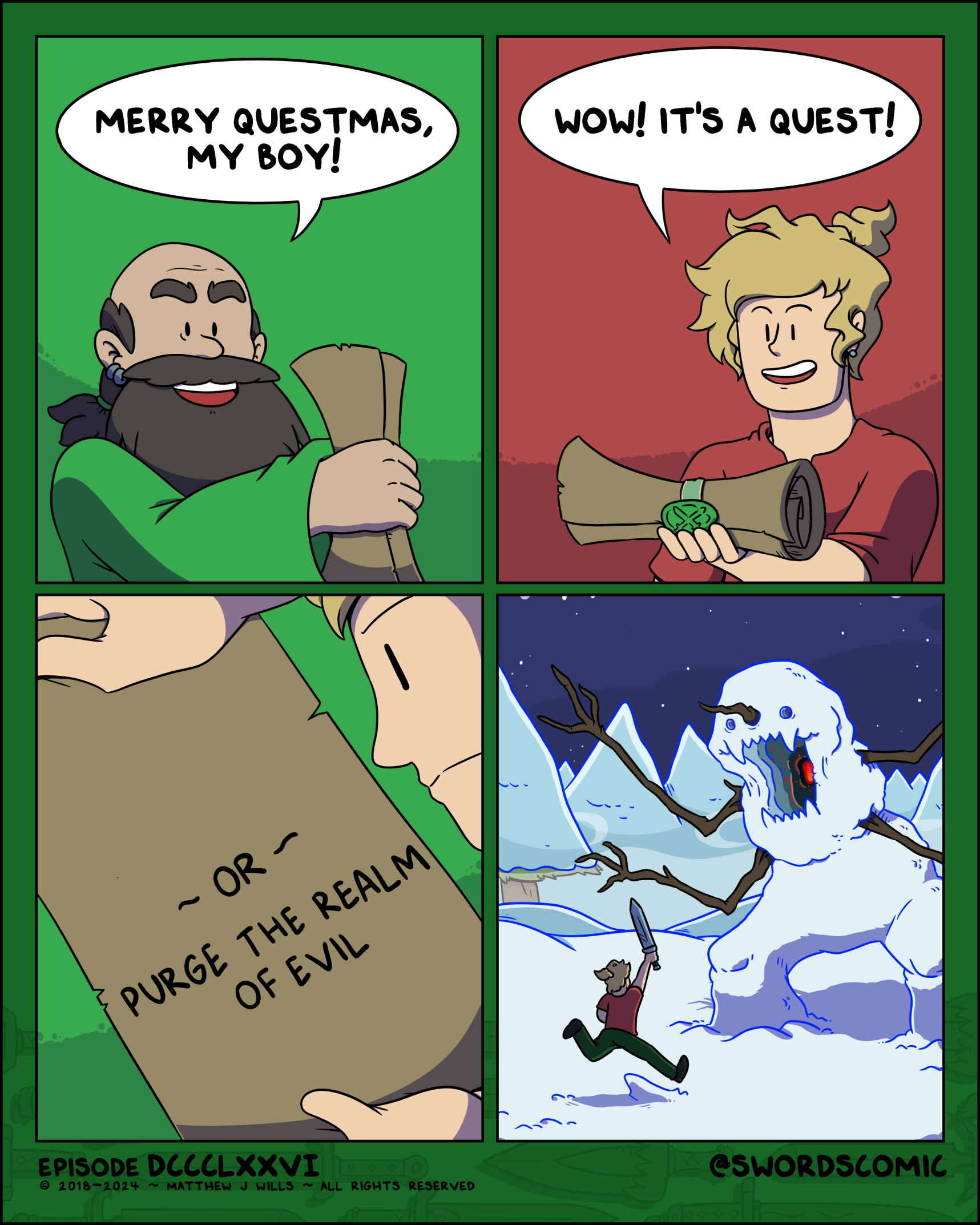Merry Questmas Purge The Realm Of Evil Blank Meme Template