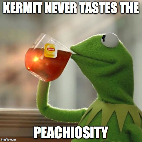 But That's None Of My Business | KERMIT NEVER TASTES THE PEACHIOSITY | image tagged in memes,but thats none of my business,kermit the frog | made w/ Imgflip meme maker