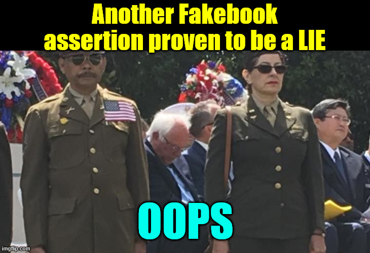 Another Fakebook assertion proven to be a LIE OOPS | made w/ Imgflip meme maker