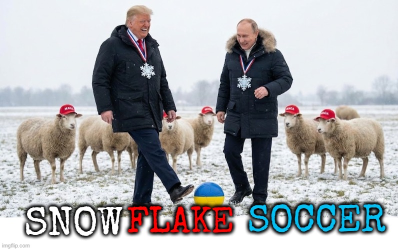 SNOWFLAKE SOCCER | SNOW FLAKE SOCCER | image tagged in snowflake,soccer,trump,putin,maga,ukraine | made w/ Imgflip meme maker