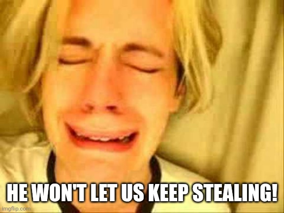 HE WON'T LET US KEEP STEALING! | image tagged in leave brittany alone | made w/ Imgflip meme maker