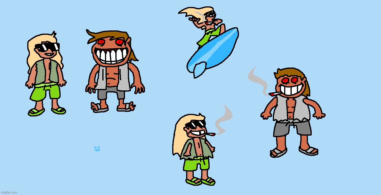 Surfer Stoners, Finn and Dylan | made w/ Imgflip meme maker