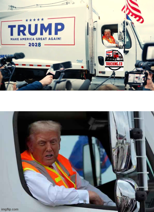 Trump is taking out the garbage in Minnesota Blank Meme Template
